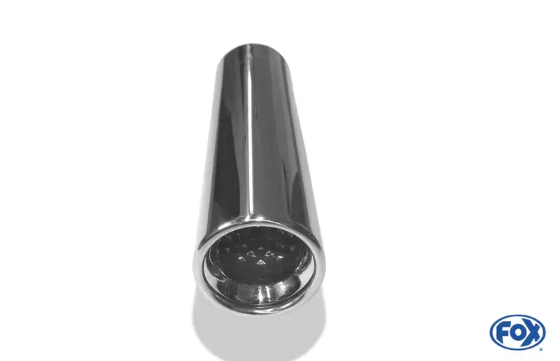 Schneller Versand Fox Anschweißendrohr Typ 13 Ø 80 mm / Länge: 300 mm- rund / eingerollt / gerade / mit Absorber
