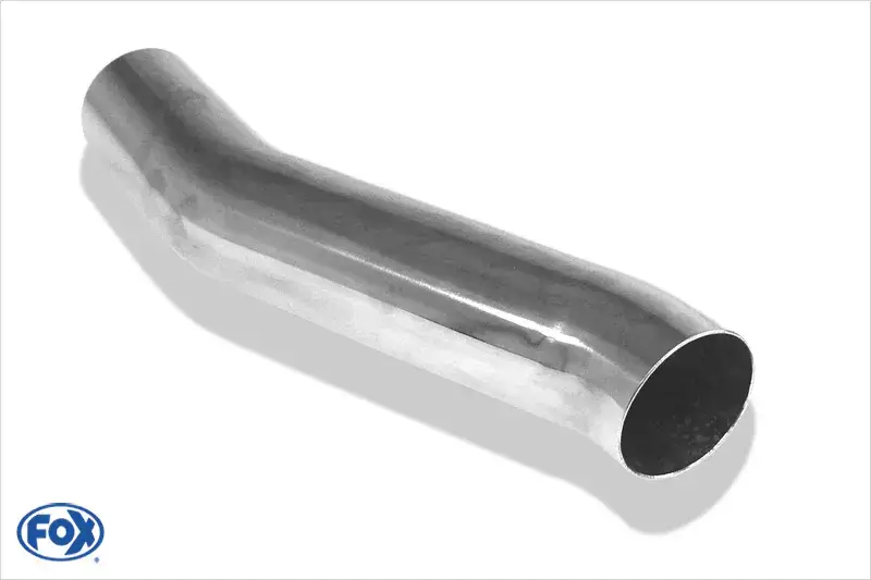 Echt Fox Anschweißendrohr Typ 23 Ø 70 mm / Länge: 350 mm- rund / uneingerollt / S-Rohr / ohne Absorber