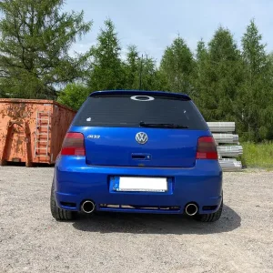 Ausverkauf Fox VW Golf IV R32 Endschalldämpfer Ausgang rechts/links - 1x100 Typ 16 rechts/links