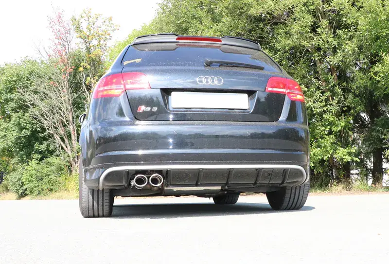 Billig Fox Audi RS3 Typ 8P quattro - Sportback Endschalldämpfer Ø70mm mit Abgasklappe - 2x90 Typ 16