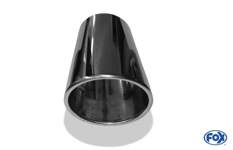 Fox Anschweißendrohr Typ 32 129x106 mm / Länge: 300 mm- oval / eingerollt / 19° abgeschrägt / ohne Absorber Saisonangebot