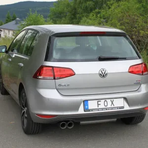 Zertifiziert Fox VW Golf VII- Einzelradaufhängung Endschalldämpfer einseitig - 2x80 Typ 25