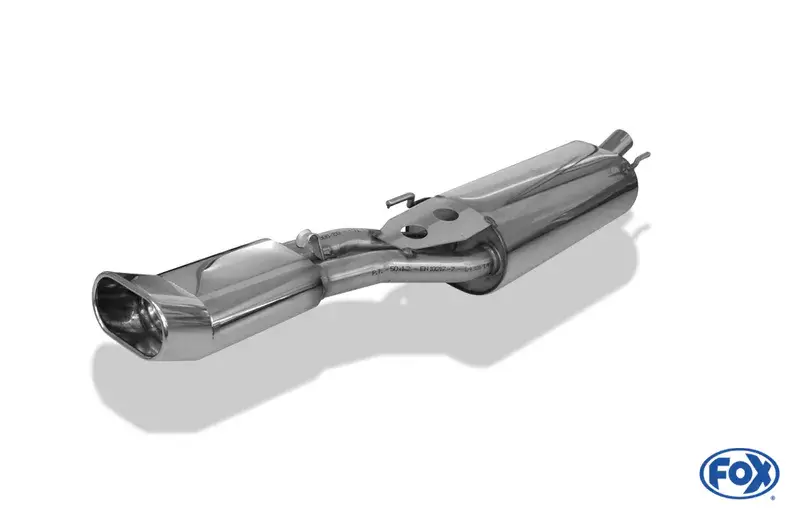 Zertifiziert Fox VW Vento Endschalldämpfer - 135x80 Typ 57