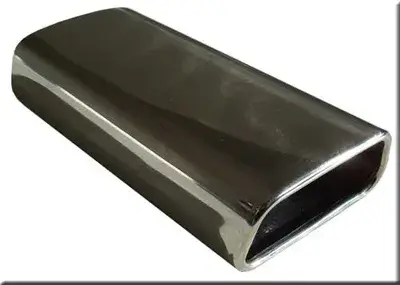 Fox Anschweißendrohr Typ 60 145x65 mm / Länge: 270 mm - trapezförmig / eingerollt / 20° abgeschrägt nach unten Bestseller
