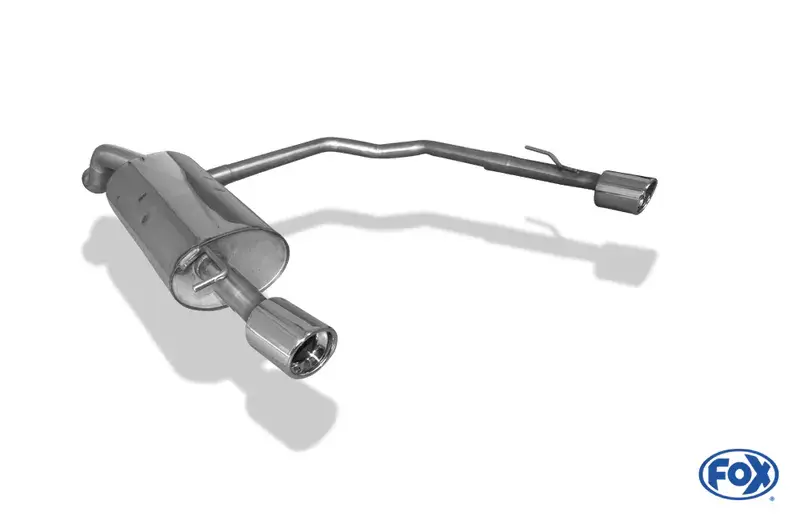 Jetzt Kaufen Fox VW Golf IV Endschalldämpfer Ausgang rechts/links Ø63,5mm - 1x90 Typ 17 rechts/links R32 Design