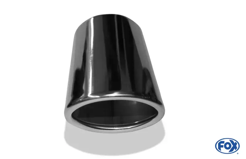 Neue Ware Fox Anschweißendrohr Typ 32 86x54 mm / Länge: 200 mm / oval / eingerollt / 29° abgeschrägt / ohne Absorber