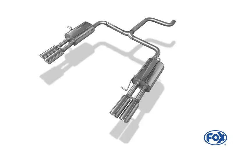 Sichere Zahlung Fox VW Bus T5/ T6 Endschalldämpfer Ausgang rechts/links - 2x88x74 Typ 33 rechts/links