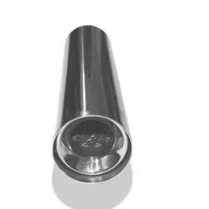 Sonderaktion Fox Anschweißendrohr Typ 11 Ø 70 mm / Gesamtlänge: 300 mm- rund / uneingerollt / gerade / mit Absorber (Innendurchmesser 40mm - Länge: 150mm)