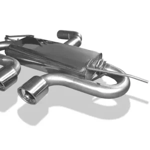 Markenprodukt Fox VW Golf VI Endschalldämpfer Ausgang mittig R32-Design - 2x100 Typ 16 mittig
