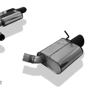 Fox Audi A5 B8 Sportback Facelift - RS5-Optik Endschalldämpfer rechts/links - Endrohre 115x85 rechts/links schwarz lackiert Online Kaufen