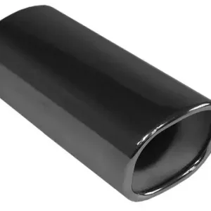 Garantierte Lieferung Fox Anschweißendrohr Typ 71 78x75 mm / Länge: 200 mm- rechteckig abgerundet / eingerollt / 15°abgeschrägt / mit Absorber