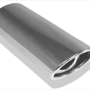 Fox Anschweißendrohr Typ 33 106x71 mm / Länge: 300 mm - oval / eingerollt / 29° abgeschrägt / mit Absorber Sonderaktion