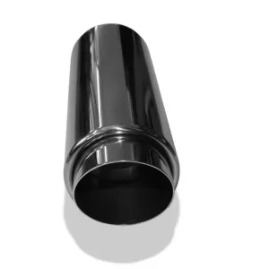 Solange Der Vorrat Reicht Fox Anschweißendrohr Typ 27 - Racing Design Ø 80mm außen - 65mm innen an der Vorderseite/ Länge: 330 mm / Einsatz: 90mm lang