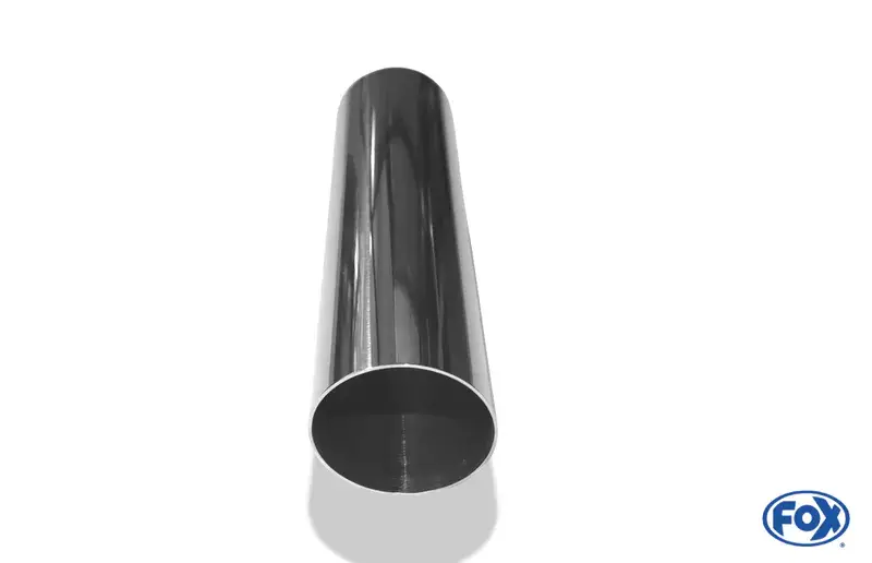 Neuheit Fox Anschweißendrohr Typ 14 Ø 63 mm / Länge: 300 mm - rund / uneingerollt / 15° abgeschrägt / ohne Absorber
