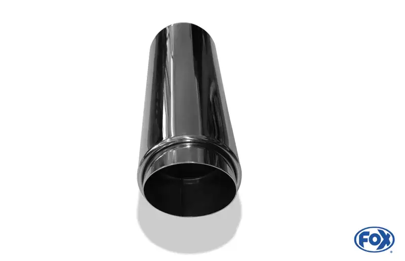 Letzte Chance Fox Anschweißendrohr Typ 27 - Racing Design Ø 100mm außen - 85mm innen an der Vorderseite/ Länge: 330 mm / Einsatz: 90mm lang