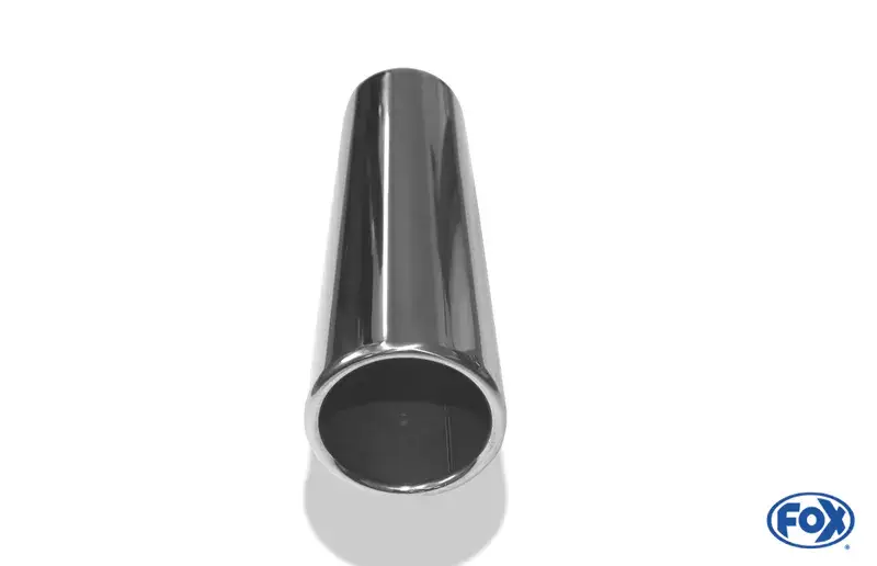 Fox Anschweißendrohr Typ 12 Ø 80 mm / Länge: 300 mm - rund / eingerollt / gerade / ohne Absorber Highlight