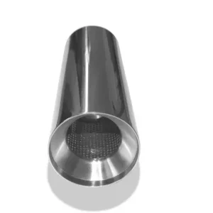 Beliebt Fox Anschweißendrohr Typ 22 Ø 100 mm / Gesamtlänge: 300 mm- rund / uneingerollt / gerade / mit poliertem Absorber (Innendurchmesser 63mm - Länge: ca. 140mm)