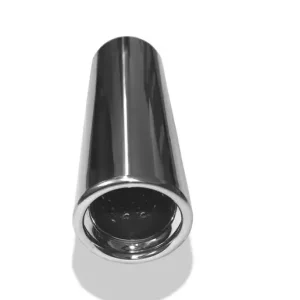Billig Fox Anschweißendrohr Typ 17 Ø 76 mm / Länge: 300 mm - rund / eingerollt / 15° abgeschrägt / mit Absorber