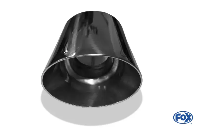 Fox Anschweißendrohr Typ 45 140 x 90 mm / Länge: 300 mm- oval / uneingerollt / 15° abgeschrägt / mit Typ-B Einsatz Must-Have