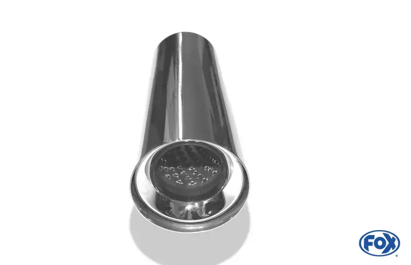 Jetzt Kaufen Fox Anschweißendrohr Typ 11 Ø 100 mm / Länge: 300 mm- rund / uneingerollt / gerade / mit Absorber (Innendurchmesser 63,5mm - Länge: 150mm)
