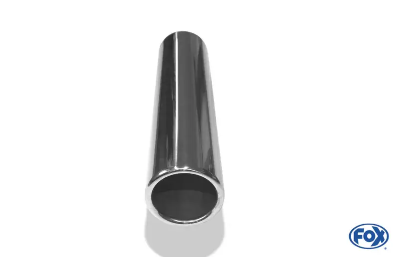 Neuheit Fox Anschweißendrohr Typ 12 Ø 70 mm / Länge: 300 mm- rund / eingerollt / gerade / ohne Absorber