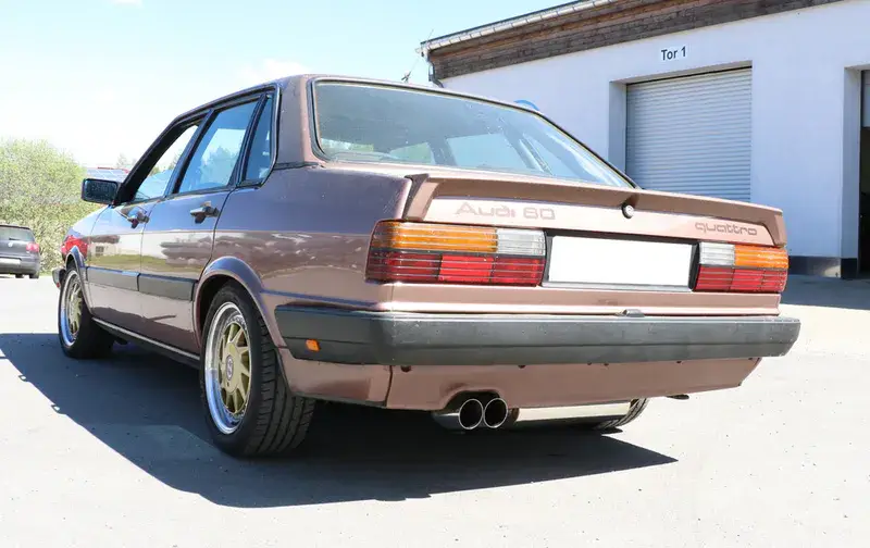 Direkt Vom Hersteller Fox Audi 80/90 Typ 85 quattro Vorfacelift Endschalldämpfer - 2x76 Typ 14