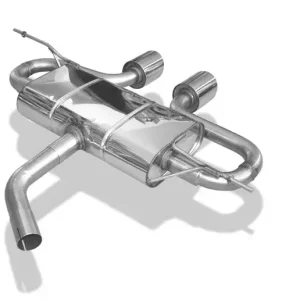 Billig Fox VW Golf V Endschalldämpfer Ausgang mittig R32-Design - 2x100 Typ 17 mittig