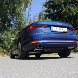 Fox Audi A5 quattro B9 Cabrio Endschalldämpfer rechts/links für 1-Rohr einflutig - 1x100 Typ 16 rechts/links Preis Gesenkt