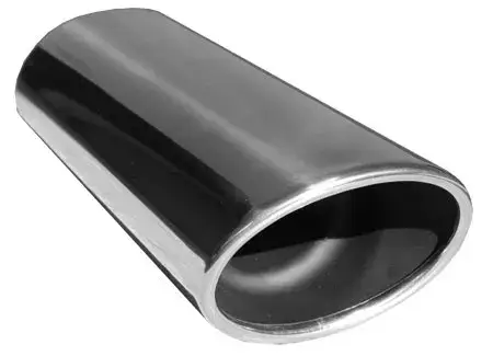 Begrenztes Angebot Fox Anschweißendrohr Typ 44 115x85 mm / Länge: 300 mm- oval / eingerollt / 25° abgeschrägt / mit lang gezogener Tulpe