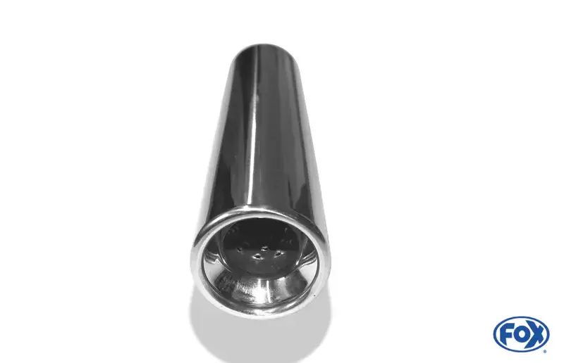 Fox Anschweißendrohr Typ 13 Ø 70 mm / Länge: 300 mm- rund / eingerollt / gerade / mit Absorber Highlight