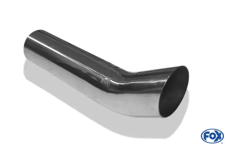 Fox Anschweißendrohr Typ 18 Ø 63 mm / Länge: 300 mm - rund / uneingerollt / FOX-Design / ohne Absorber Sichere Zahlung