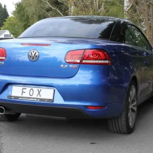 Sofort Bestellen Fox VW Eos 1F - Facelift - 1,4l Endschalldämpfer einseitig - 2x80 Typ 16