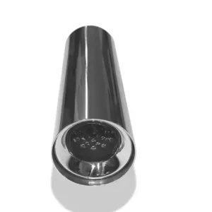 Fox Anschweißendrohr Typ 11 Ø 90 mm / Länge: 300 mm- rund / uneingerollt / gerade / mit Absorber (Innendurchmesser 50mm - Länge: 150mm) Abverkauf