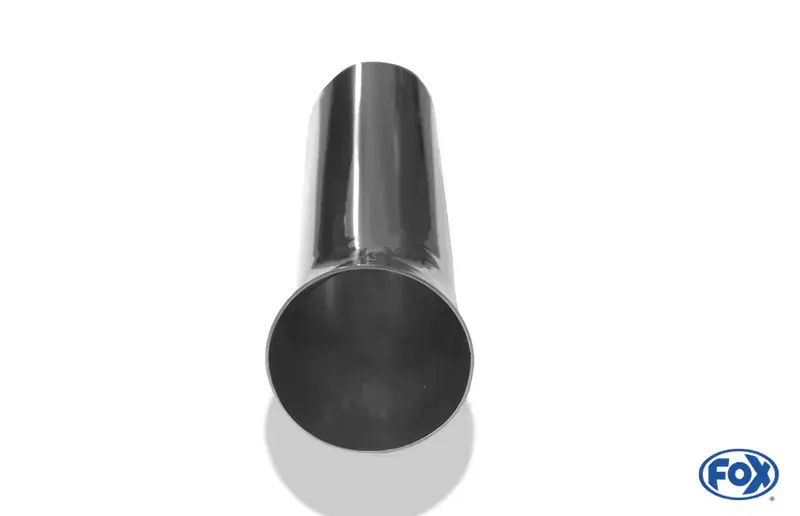 Fox Anschweißendrohr Typ 18 Ø 70 mm / Länge: 300 mm - rund / uneingerollt / FOX-Design / ohne Absorber Preisreduziert