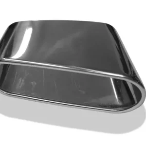 Sichere Zahlung Fox Anschweißendrohr Typ 49 220x85 mm / Länge: 210 mm - flachoval / eingerollt / 25° abgeschrägt nach unten/ nach links 15° abgeschrägt
