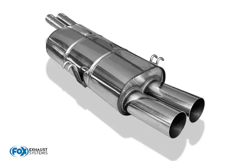 Sonderaktion Fox BMW E34 M5 Endschalldämpfer Ø2x63,5mm - 2x76 Typ 10