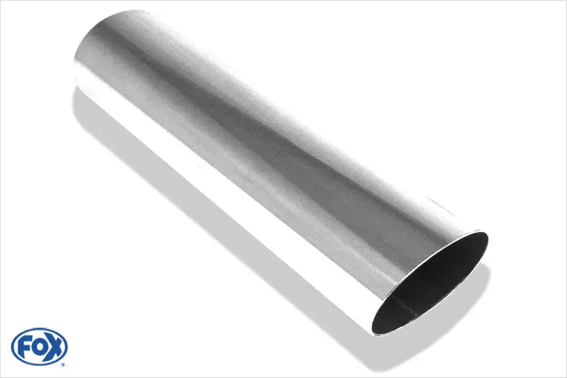 Sofort Bestellen Fox Anschweißendrohr Typ 30 115x85 mm / Länge: 300 mm - oval / uneingerollt / 24,5° abgeschrägt / ohne Absorber