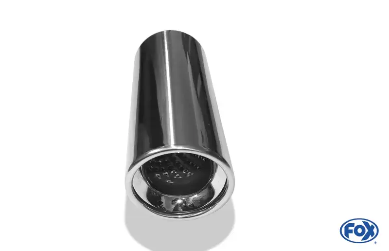 Fox Anschweißendrohr Typ 17 Ø 100 mm / Länge: 300 mm- rund / eingerollt / 15° abgeschrägt / mit Absorber Neue Ware