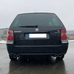Fox VW Passat 3B/ 3BG 4-Motion W8 Optik Endschalldämpfer rechts/links - 2x76 Typ 16 rechts/links versetzt Versand Am Gleichen Tag