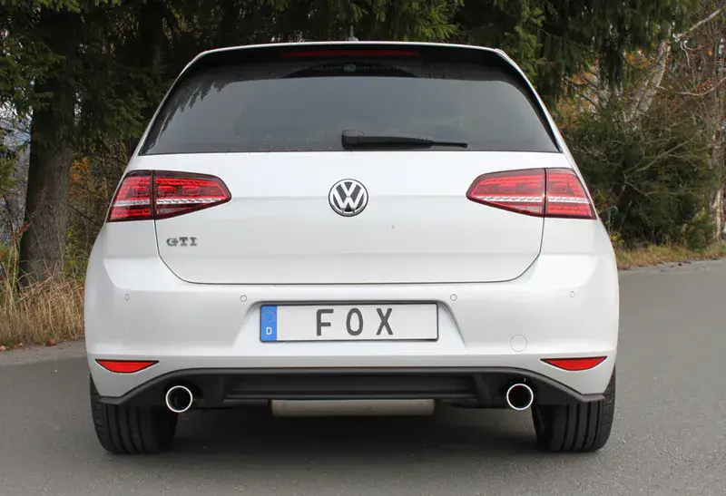 Jetzt Kaufen Fox VW Golf VII - 2,0l GTI Endschalldämpfer rechts/links - 1x90 Typ 16 rechts/links