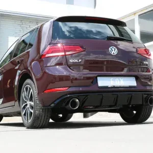 Fox VW Golf VII Facelift Einzelradaufhängung - Einsatz schwarz Endschalldämpfer rechts/links - 1x114 Typ 25 rechts/links inkl. Heckeinsatz schwarz lackiert Nur Heute