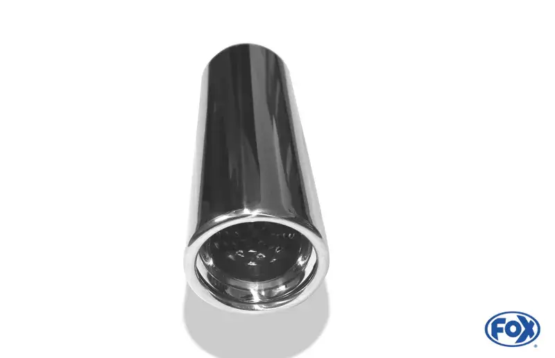 Nur Heute Fox Anschweißendrohr Typ 17 Ø 80 mm / Länge: 300 mm - rund / eingerollt / 15° abgeschrägt / mit Absorber