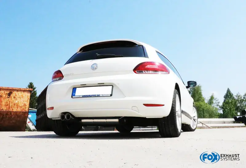 Bestpreis Fox VW Scirocco - 13 Endschalldämpfer - 2x76 Typ 25