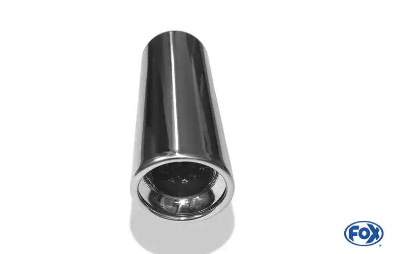 Fox Anschweißendrohr Typ 17 Ø 90 mm / Länge: 300 mm - rund / eingerollt / 15° abgeschrägt / mit Absorber Rabatt