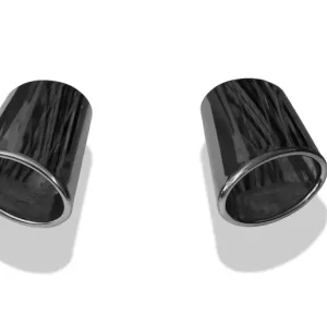 Fox Anschweißendrohr Typ 38 - Rechts & Links 106x71 mm / Länge: 200 mm - oval- 1x seitlich nach rechts und 1x seitlich nach links abgeschrägt / eingerollt / ohne Absorber Top-Angebot