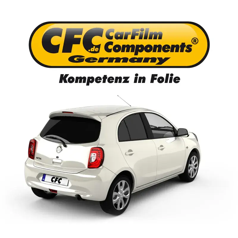 Beliebt CFC Tönungsfolie KFZ-spezifisch 3D vorgeformt für Nissan Micra 4 (K13) 5-türig 03/11-02/17