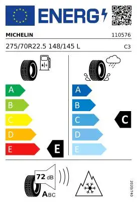 Geprüft Michelin XDW Ice Grip 275/70 R22.5 148/145L