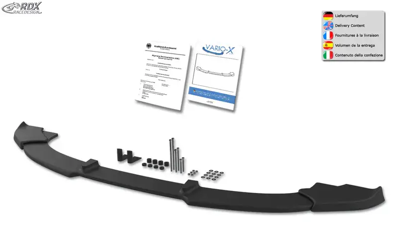 Super-Preis RDX Frontspoiler VARIO-X für BMW X6 M E71 Frontlippe Front Ansatz Vorne Spoilerlippe