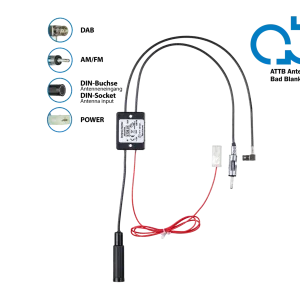 ACV Antennensplitter AM/FM DAB+ DIN(f)>DIN(m)/SMB(f) verstärkt Preisknaller