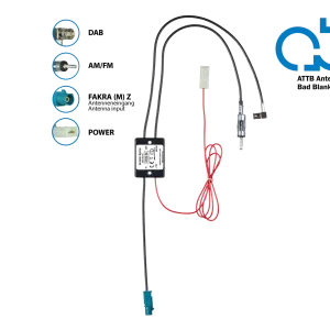 ACV Antennensplitter AM/FM DAB+ Fakra(m)>DIN(m)/SMB(f) verstärkt Preisknaller